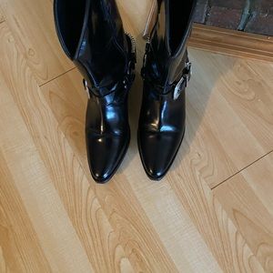 Free People Heiress Black Ridge Western Size 40